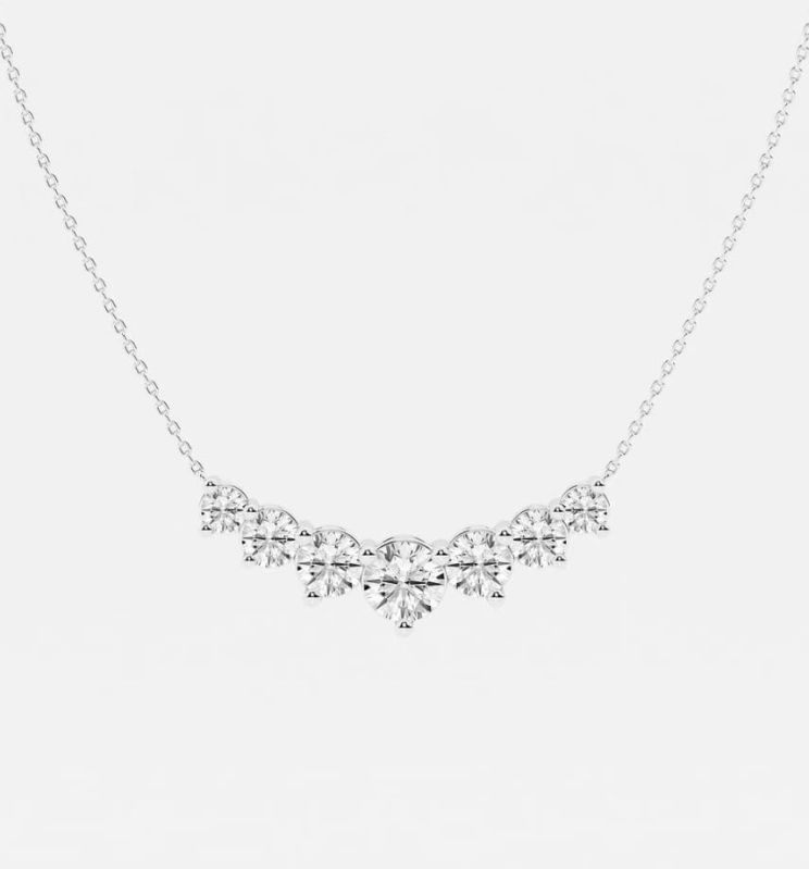 Round Modern Diamond Pendant