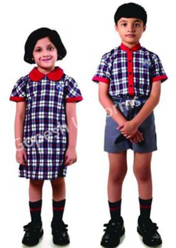 Unisex Checkered School Uniform
