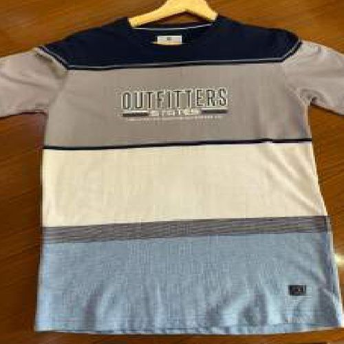 Mens Waffle Knit Round Neck T-Shirts