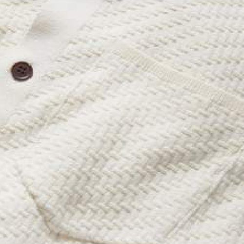 White Knitted Fabric