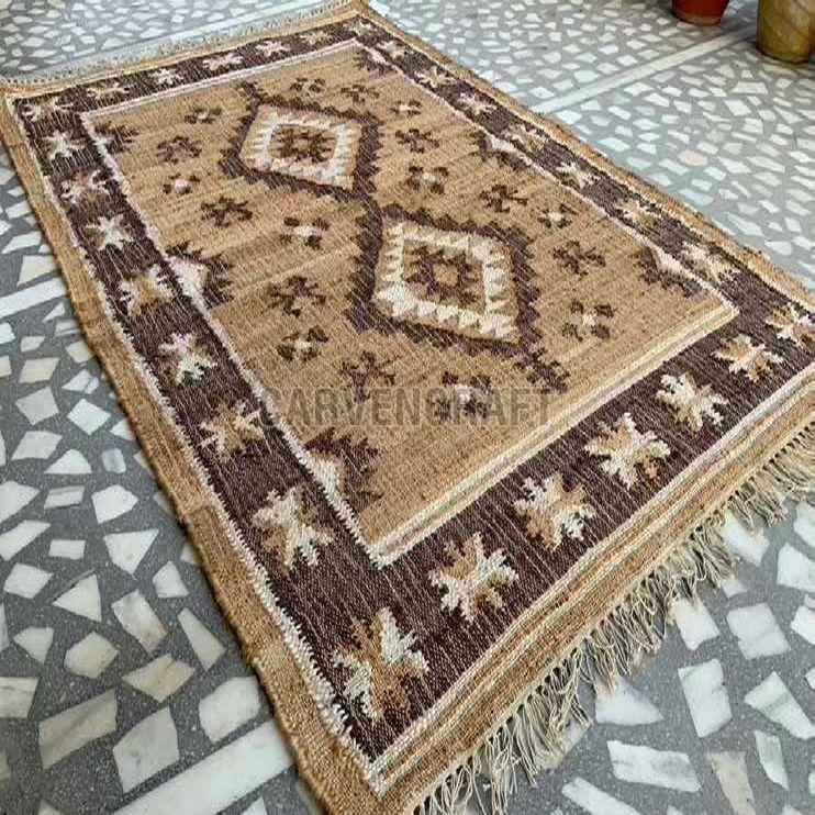 A 50 Flat Weave Jute Durries