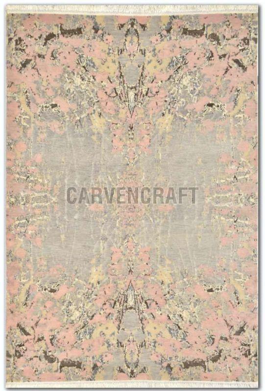 A6 Indo Tibetan Wool & B Lurex Zari Braided Flat Weave Rug