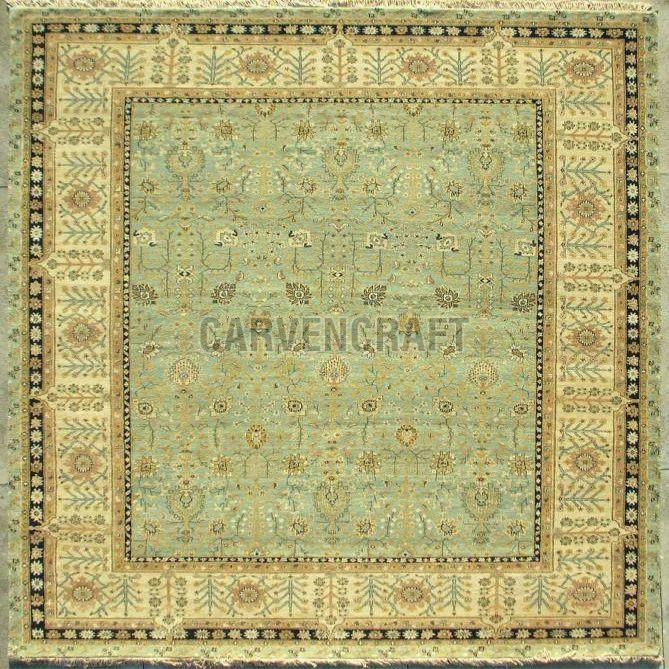 B4 Persian Knot Wool Rug
