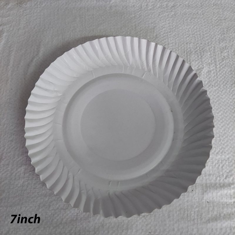 7inch White Disposable Paper Plate