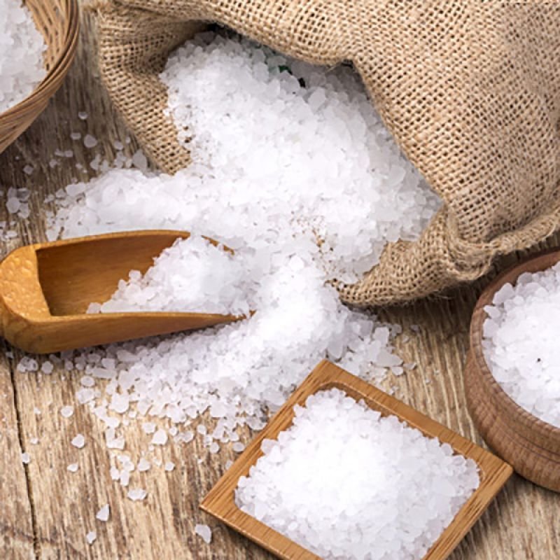 White Crystal Edible Salt