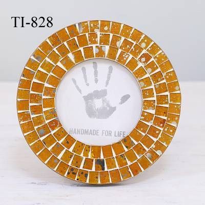 TI 828 Mosaic Glass Photo Frames