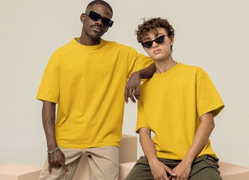 Mens Plain Oversized T Shirt