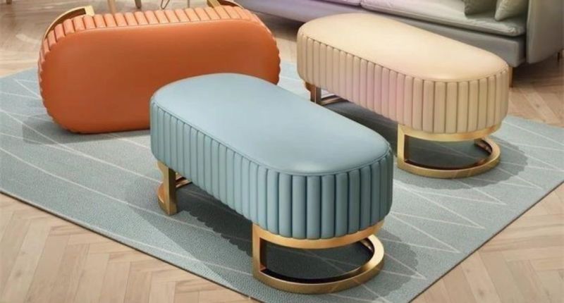 Luxury Velvet Ottoman Bench