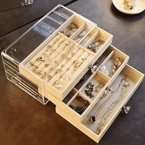 3 Layer Platic Jewellery Box