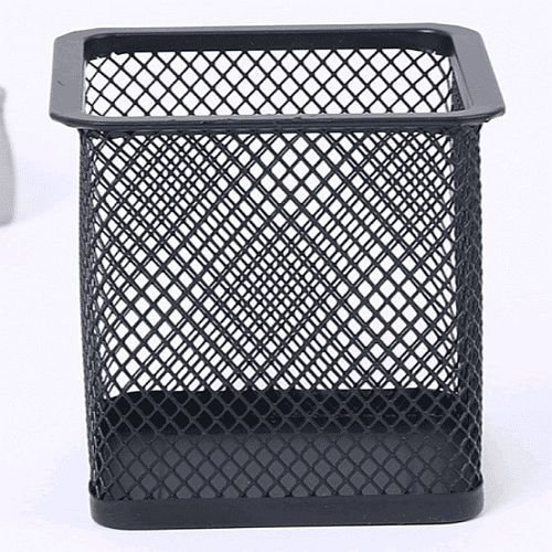 Black Square Metal Pen Holder