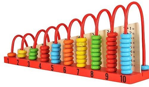 Wooden Abacus Calculation Shelf