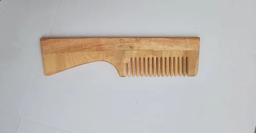 7inch Light Brown Neem Wood Hair Comb