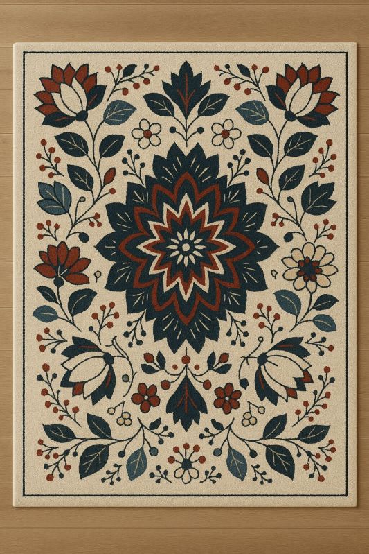 Soft Woolen Hand Tufted Carpet