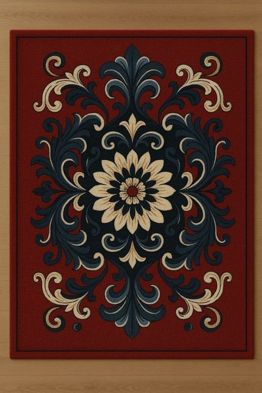 Rectangular Hand Tufted Wool Carpet