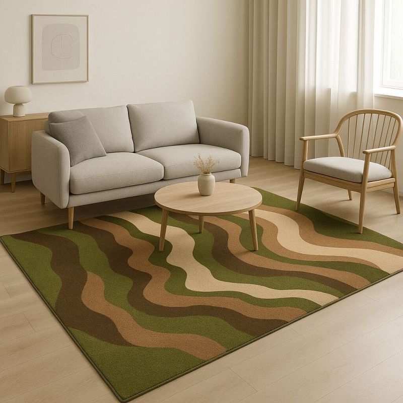 Rectangular Modern Hand Tufted Carpet