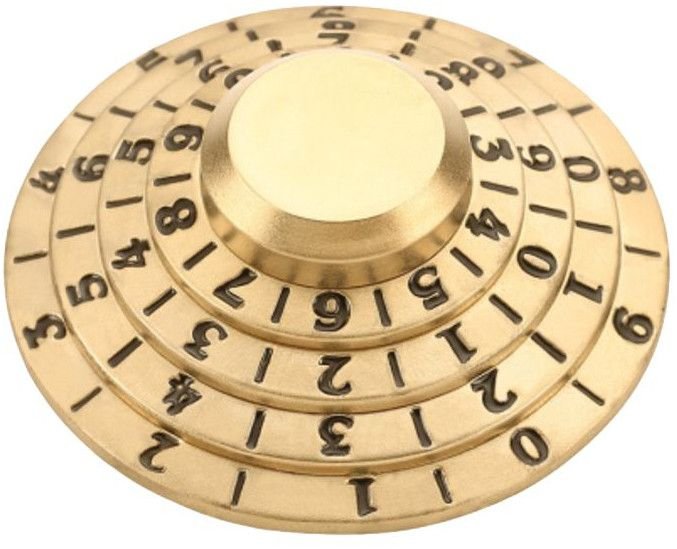 62mm Gold Zamak 5 Safe Combination Number Lock
