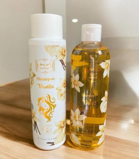 400ml Maryam Vanilla Shampoo & Shower Gel