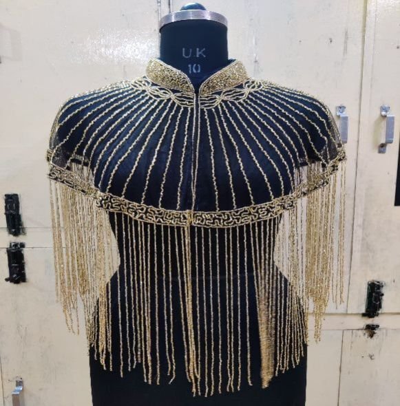 Ladies Golden Net Beautiful Poncho