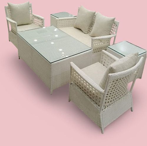 Santorini Rope Four Seater Sofa Set