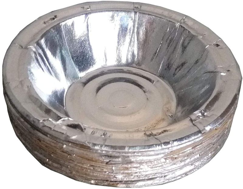 6 Inch Silver Disposable Paper Dona