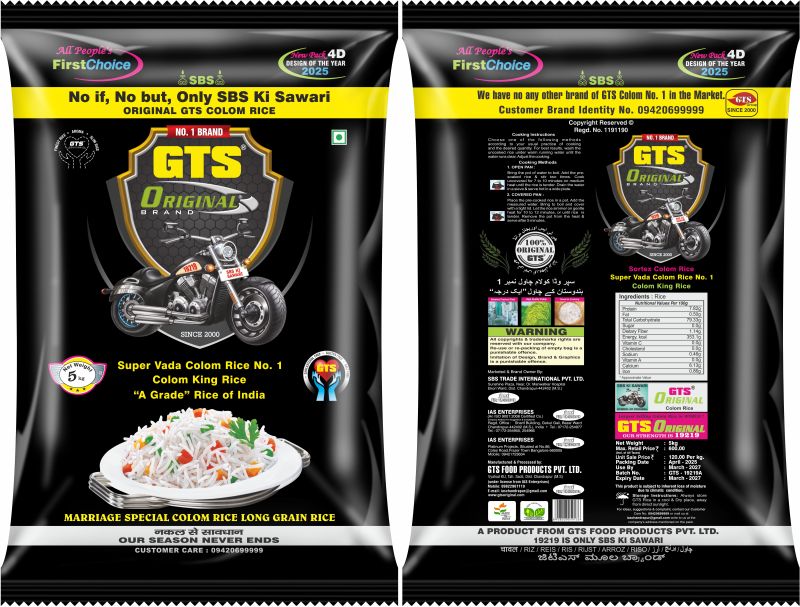 5 Kg Gts Original Kolam Rice