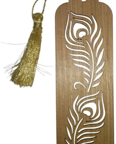 Decorative Laser Carved MDF Bookmark