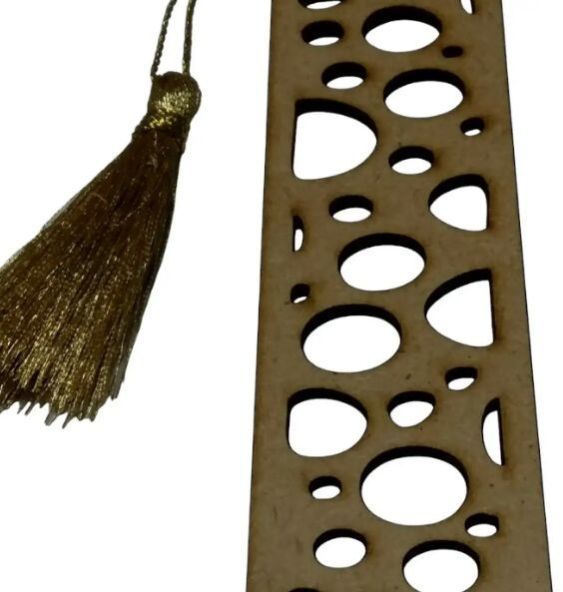 Elegant Laser Engraved MDF Bookmark