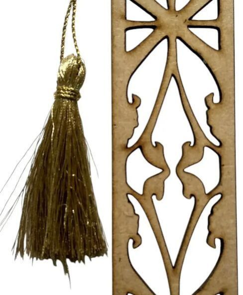 Laser Engraved Natural Wood Bookmark