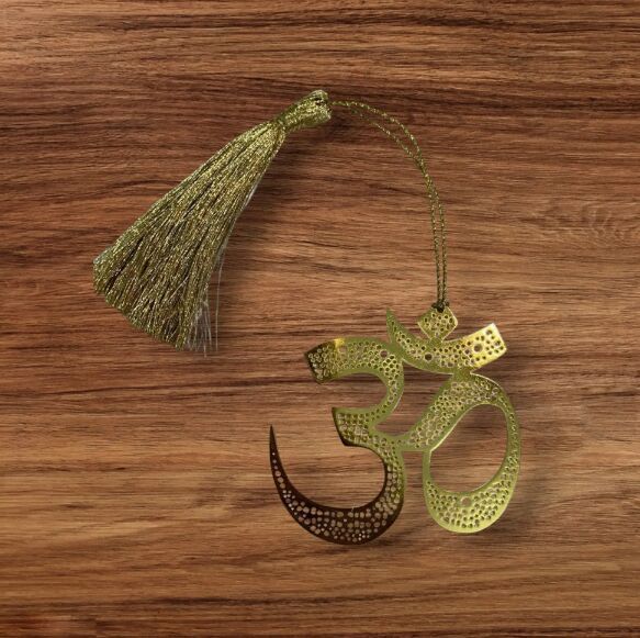 Om Design Metal Bookmark