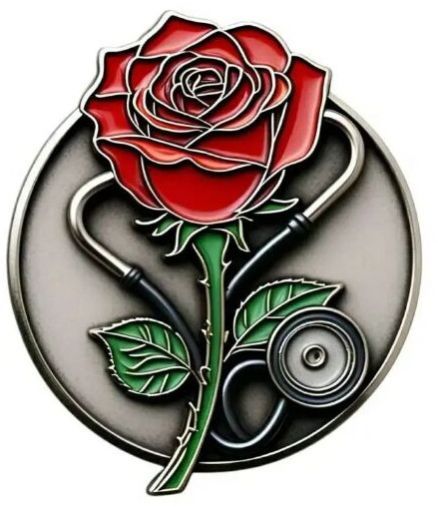 Rose Design Lapel Pin