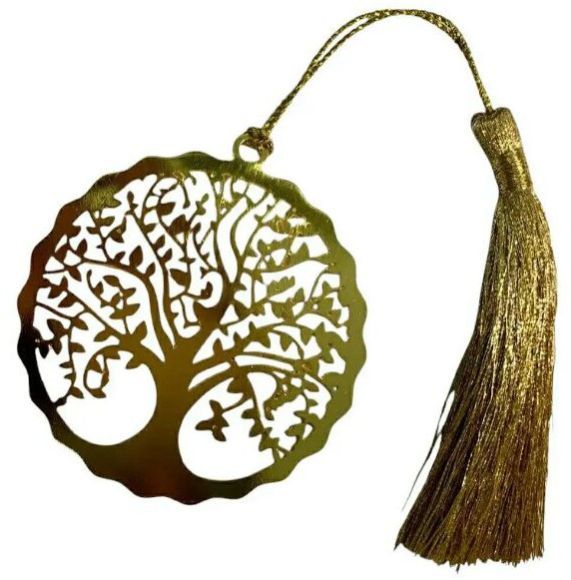 Round Tree Metal Bookmark