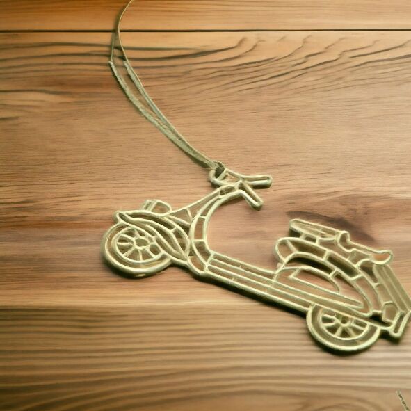 Scooter Design Metal Bookmark