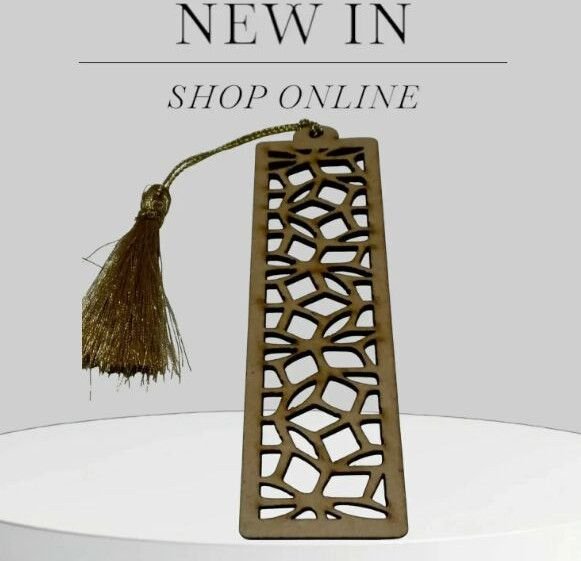 wooden laser cutting bookmark