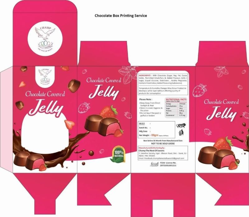 Chocolate Covered Box Printing Service