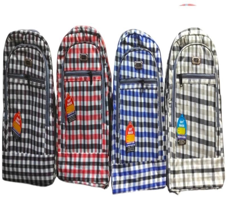 Fancy Checked Print School Bag