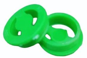 Round Plastic Green Caps