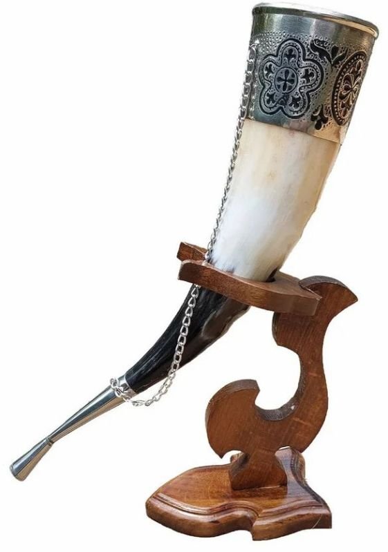 500 Ml Natural Viking Drinking Horn
