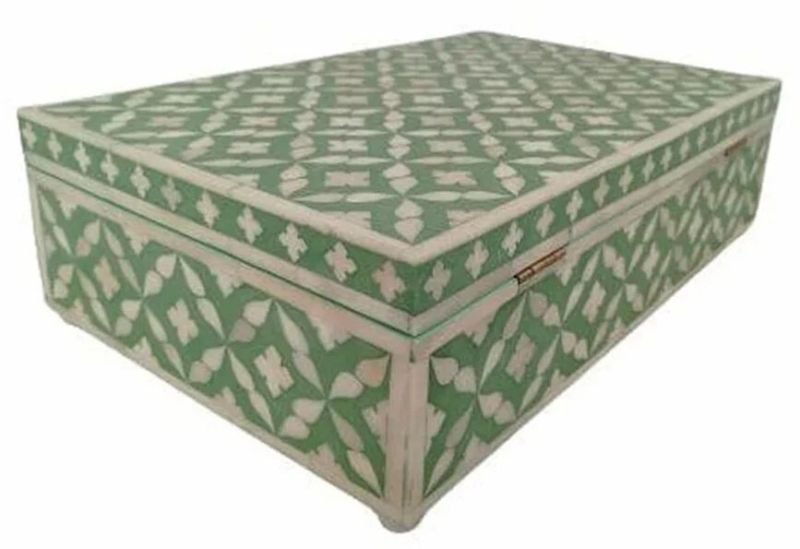 Bone Inlay Handmade Moroccan Pattern Box