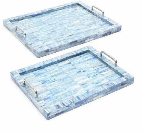 Handcrafted Bone Inlay Serving Tray