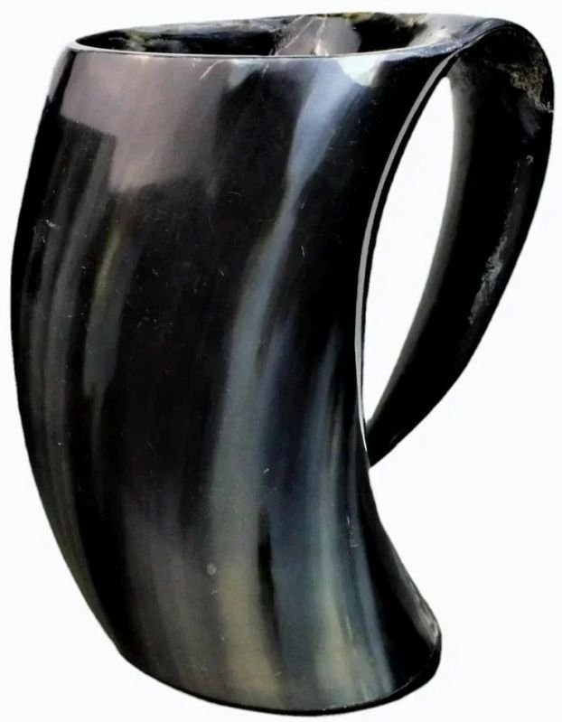 Natural Personalized Drinking Horn Mug