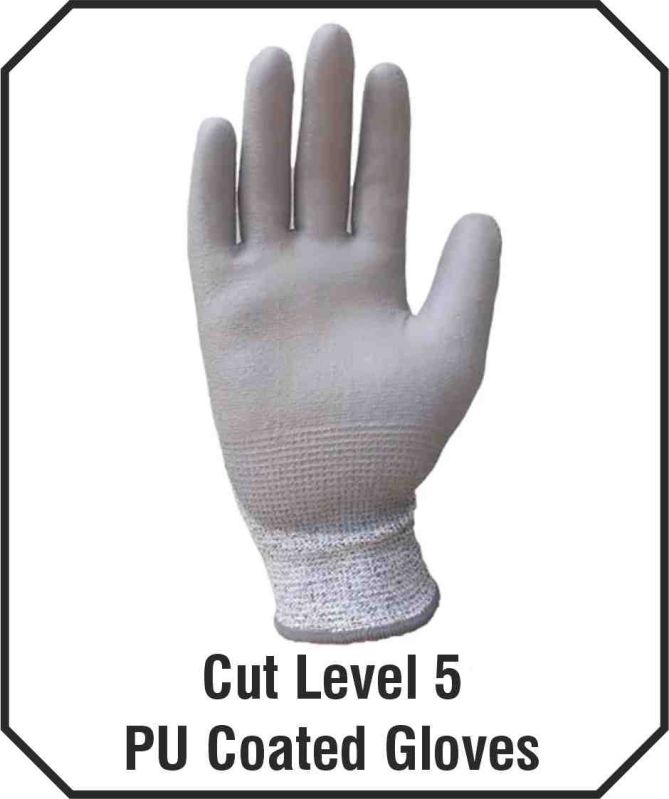 Cut Level 5 PU Coated Gloves