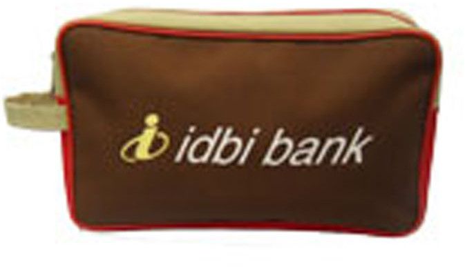 Brown Polyester Small Kits Bags