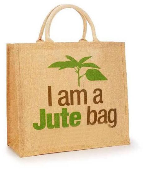 Printed Jute Canvas Bag