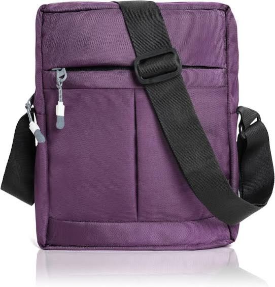 Purple Polyester Office Sling Bags