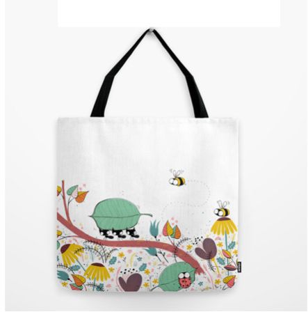 White Cotton Loop Handle Carry Bags