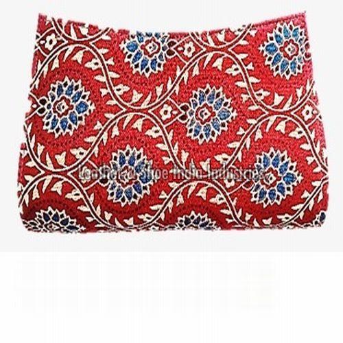 Ajrakh Printed Clutch Bag