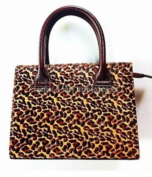 Ladies Fancy Leather Fur Hand Bags