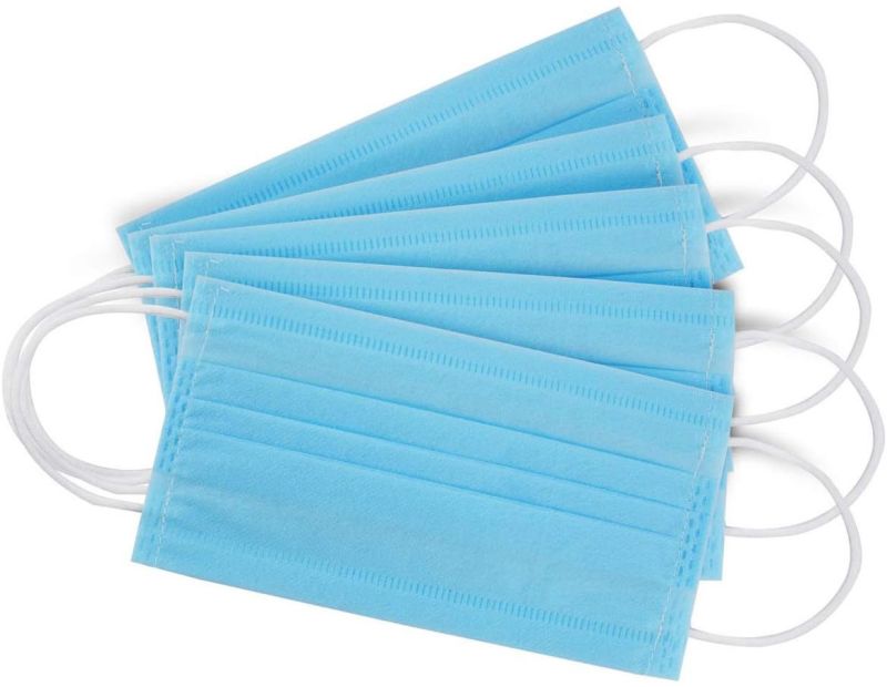 3 Layer Non Woven, Elastic Ear-Loop Disposable Surgical Air Pollution Face Mask