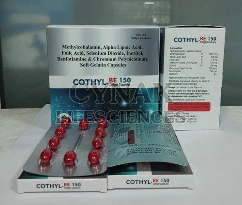 Cothyl Be 150 Mecobalamin Alpha Lipoic Folic Selenium Dioxide Inositol Benfotiamine Chromium Capsule