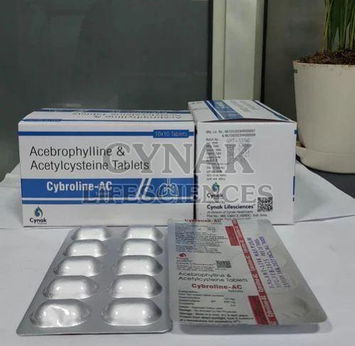 Cybroline AC Acebrophylline Acetylcysteine Tablets